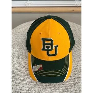 Baylor Bears Hat NCAA Baseball Cap Green & Yellow Adjustable Adult Mens